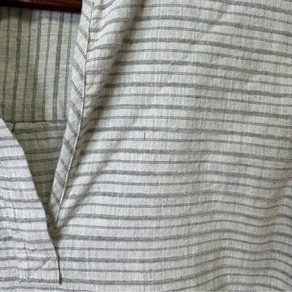 Madewell Split Cuff Tunic Shirt in Weathered Concrete Size Medium 100% Cotton - Picture 7 of 12